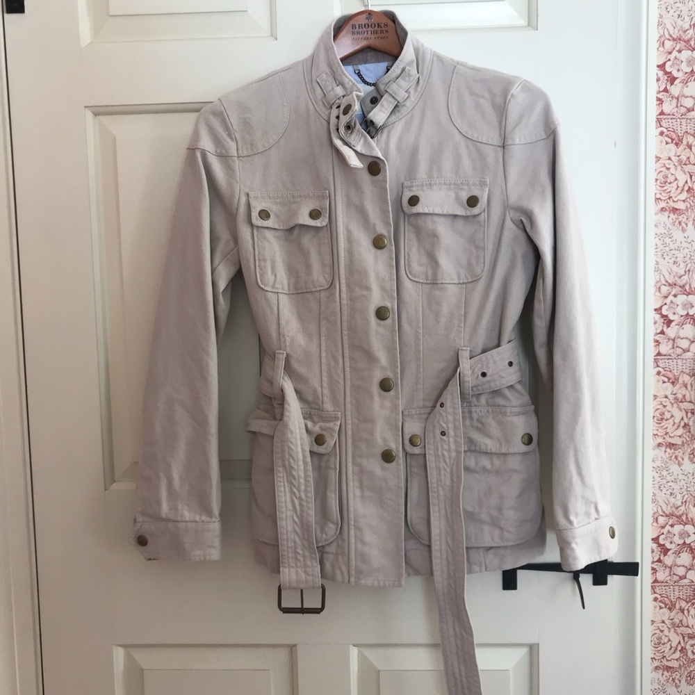 Khaki banana republic utility jacket